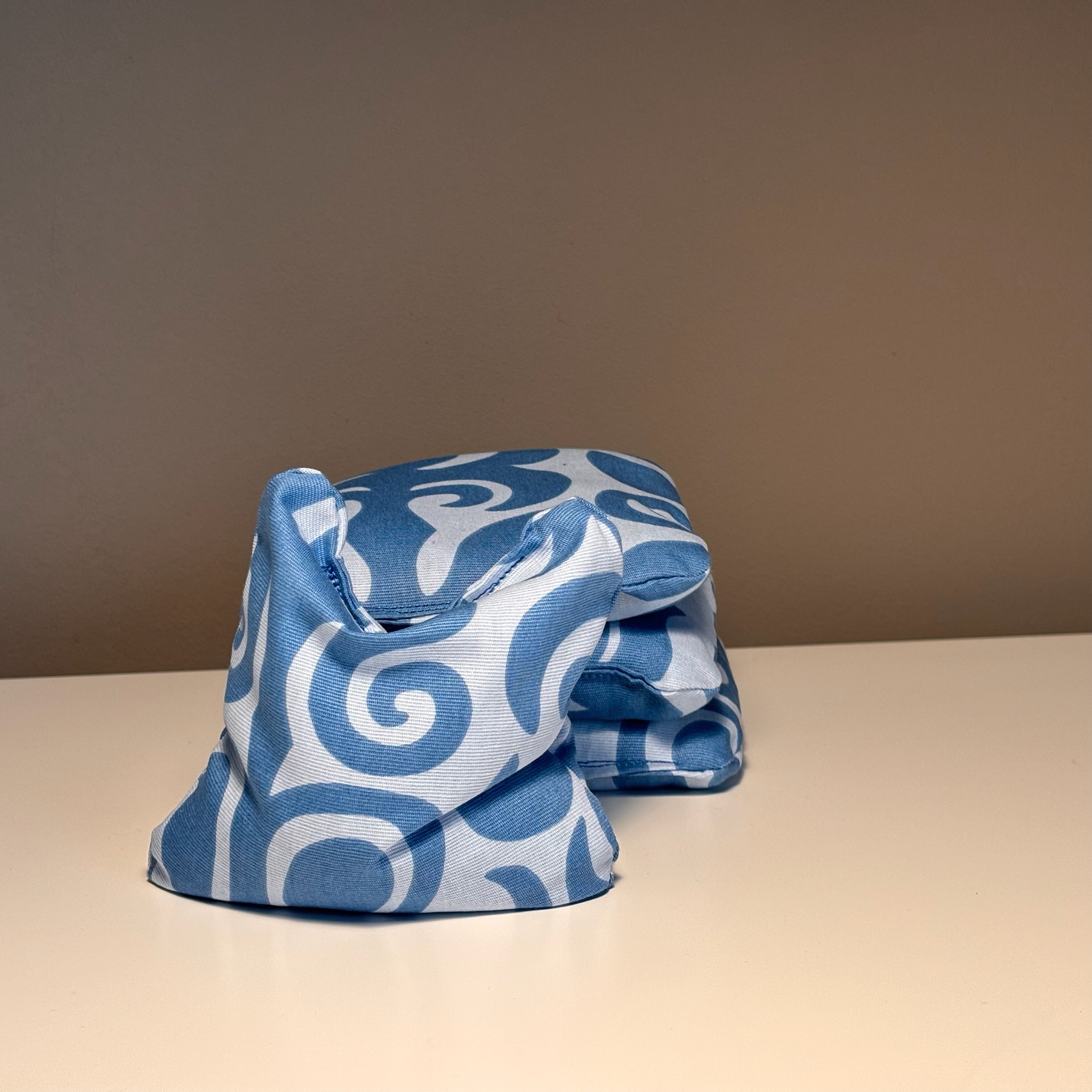 Cornhole Wurfsäcke Set 4 Stück - Granulat Füllung - Ocean BlauWeiß – Bild 2