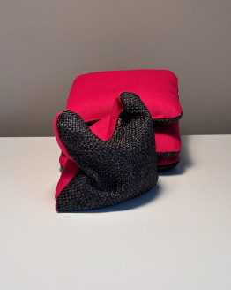 ProBag Canva PinkyDarkgray Cornhole Wurfsäcke Set 4 Stück - Granulat Füllung