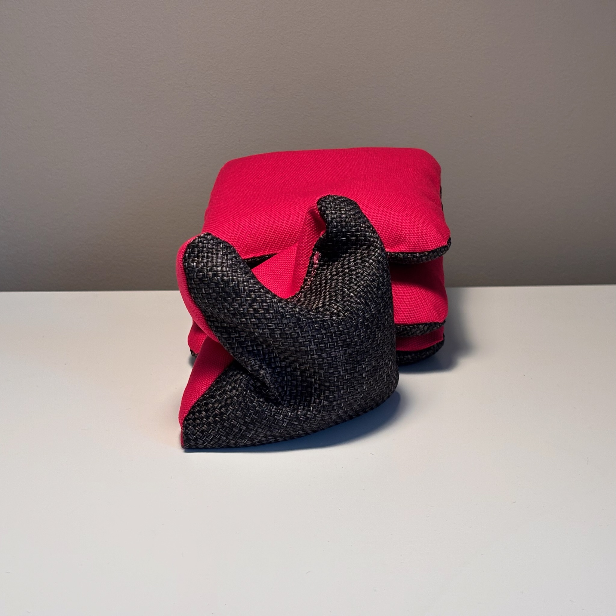 ProBag Canva PinkyDarkgray Cornhole Wurfsäcke Set 4 Stück - Granulat Füllung