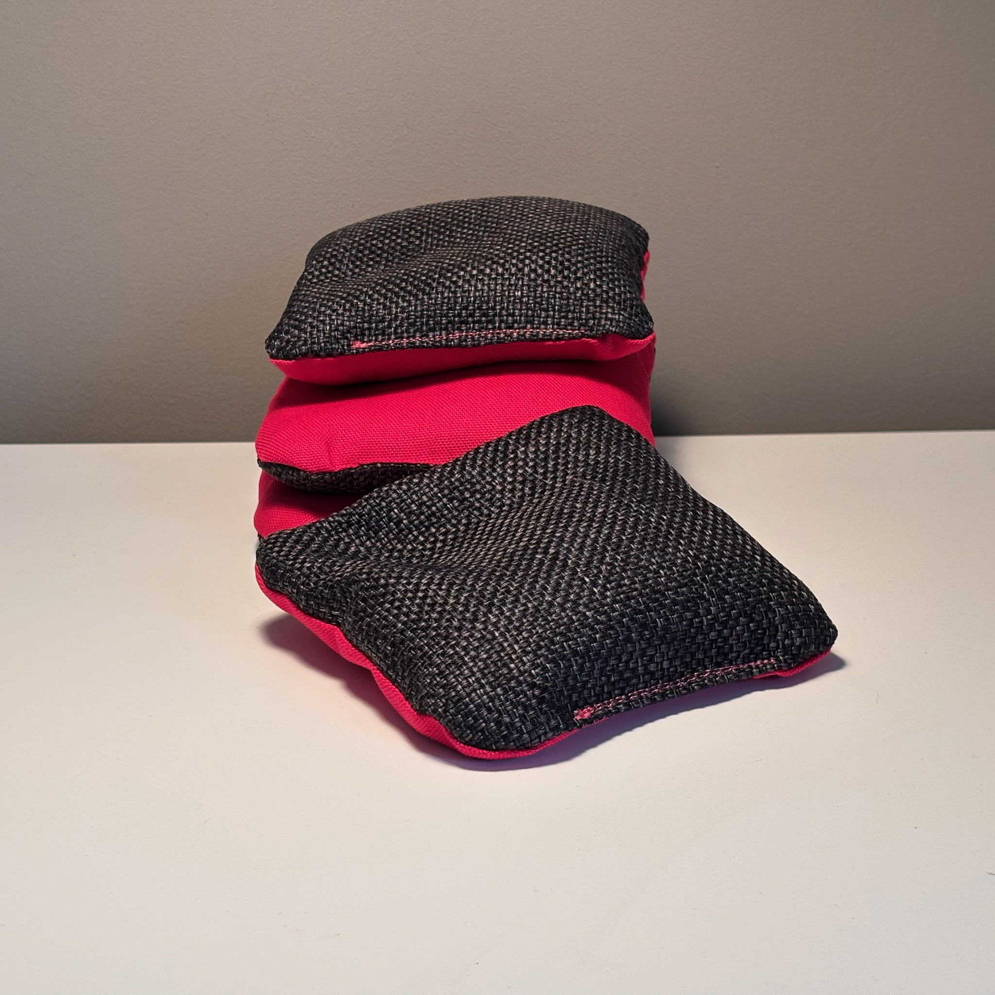 ProBag Canva PinkyDarkgray Cornhole Wurfsäcke Set 4 Stück - Granulat Füllung – Bild 2